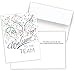 25 Employee Welcome Cards - Fun Confetti Design - 26 White Envelopes - FSC Mix