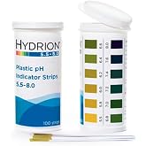 pH Strips, Hydrion ph Range 5.5-8,100 Strips Used For Testing Saliva and Urine Only