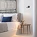 Light Society Cruz Wall Sconce, Clear Glass Shade with Antique Brass Finish, Vintage Modern Industrial Farmhouse Lighting Fixture (LS-W129)