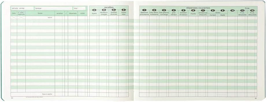 Exacompta Piqûre Echéancier 7660 H.32xL.19,5 Cm - Registresfavorable à Acheter Dans Notre Magasin