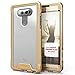 Zizo ION Series Compatible with LG V20 Case Military Grade Drop Tested with Tempered Glass Screen Protector Gold Clear