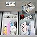 4 Sets Adjustable Drawer Dividers Junk Drawer Organizer Jewelry Socks Underware Containers Khaki