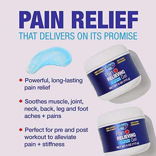 Blue Goo Pain Relieving Gel for Back/Neck, Muscle/Stiff Joints Pain
