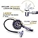 Motor Luxe Tire Inflator Pressure Gauge 170 PSI / 12 Bar - Professional Heavy Duty Air Compressor Tool For Your Car and Truck - Free Accessories