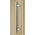 STRONGAR PostMount Offset/Modern Round Bar/Ladder/H-Shape/ 914mm/36 inches Push-Pull Stainless-Steel Door Handle - Brushed Satin Finish