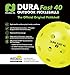 Dura Fast 40 Pickleballs | Outdoor pickleball balls | Yellow | Dozen/Pack of 12 | USAPA Approved and Sanctioned for Tournament Play, Professional Perfomance