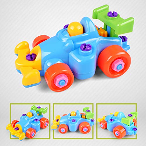 Kids Disassembly Assembly Puzzle Go Kart Toy with Screwdriver Children Early Learning Building Block DIY Educational Toys 1 Set Superiorâ€'Quality and Creative