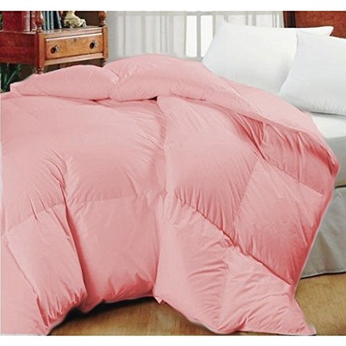 Oversized High Quality Goose Down Alternative Comforter - Fits Pillow Top Beds - Allergy Free! (King 110"x 96", Pink)