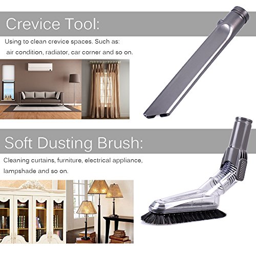 KEEPOW 7 Pack Vacuum Attachments Replacement for Dyson Vacuum Cleaner