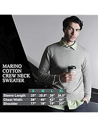 Suéteres de algodón Marino para hombres - Jersey ligero de cuello redondo para hombres