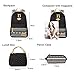 FEWOFJ Teen Girls Canvas School Backpack, 3 Pcs Set, Casual Daypack/Lunch Box/Pencil Case