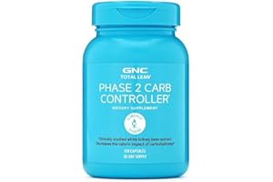 GNC Total Lean Phase 2 Carb Controller, Decreases Calorie Impact from Carbohydrates, 120 Capsules