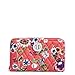 Vera Bradley Women's Cotton Turnlock Wallet With RFID Protection, Coral Floral, One Size