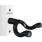 Onmiwod Guitar Wall Mount, White Hardwood Guitar Hanger, U-Shaped Guitar Wall Hanger Mount, Guitar Holder Hook Stand Wall for Acoustic, Electric Guitar, Banjo, Bass, Gift for Guitar Player