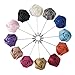 TopTie Lapel Pin Flower Boutonniere for Suit Rose for Wedding (Pack of 12)-SET8