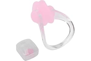Hapivida Swimming Nose Clip, 2Pcs Silicone Swimming Nose Plug Training Protector Swim Nose Clip for Adults Kids