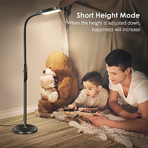 zanvia LED Floor Lamp with 5 Brightness Levels & 3 Color Temperatures