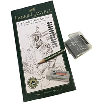 Amazon.com : Faber-Castell 9000 Graphite Sketch Pencil