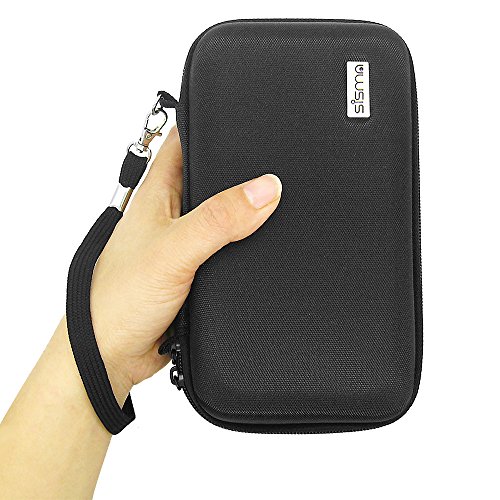 sisma Portable External Hard Drive Case for WD Elements My Passport Ultra For Mac Seagate Expansion Backup Plus Slim Toshiba Canvio Basics 500GB 1TB 2TB 2.5 inch HDD, Black SCB171101HC-S-B