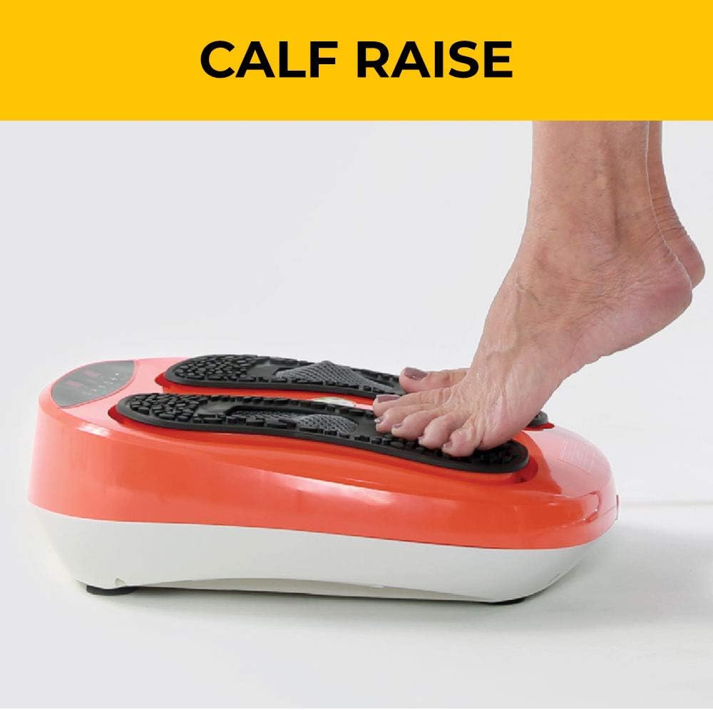 Power Legs Vibration Plate Foot Massager Platform with Rotating Acupressure Heads Multi Setting Electric Foot Massager with Remote Control: Health & Personal Care