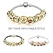 Cute Animals Emoji Charms Bracelet 18K Gold Plated Include 10 Pieces of Interchangeable Emoji Beads Enamel