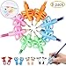 Tuzico 8 Pcs Pencil Grips,Handwriting Pencil Holder,Ergonomic Writing Aid Grip Trainer,Posture Correction Finger Grip for Kids Preschoolers Children Adults Special Needs (8)