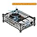 iUniker Raspberry Pi 4b Case, Raspberry Pi 4 Case with Fan Raspberry Pi Heatsink Raspberry Pi Fan Raspberry Pi Case for Raspberry 4 Model B/Pi 4b (Clear-C)