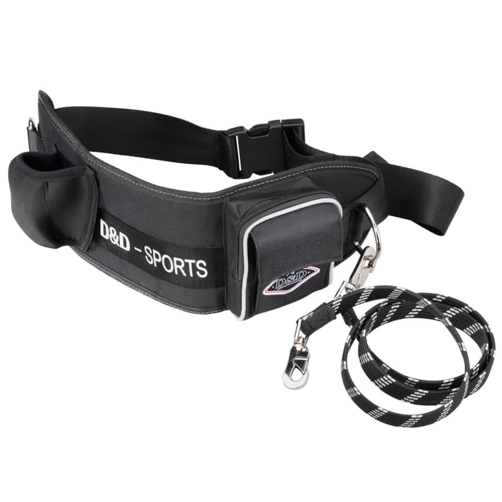 D&D Sports Jogging Leash, 110 cm, Black
