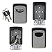 Waterproof Key Storage Lock Box, 4-Digit Combination Sturdy Wall Mounted Password Box, 5 Key Capacity
