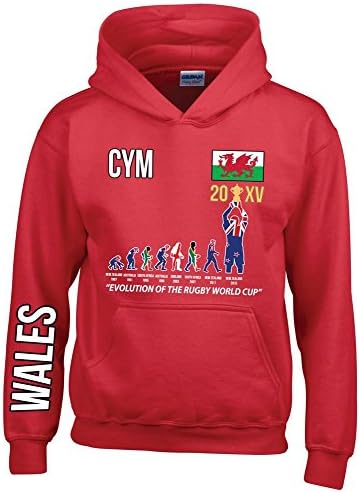 RWC Big Boys' Rugby World Cup 2015 "Evolution Of Rugby" Hoody Large 9 -10 Years Wales