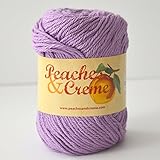 Peaches & Creme (Cream) Cotton Yarn Fresh Lilac 2.5 oz. (Purple)
