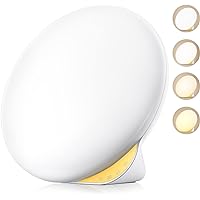 Light Therapy Lamp, MediAcous UV-Free 10000Lux Therapy Light, Sunlight Lamp with 4 Brightness Levels & Color Temperature & Ti
