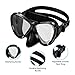 OMorc Adults Diving Snorkel Set - Tempered Glass Diving Mask & Dry Top Snorkel, Anti-Fog Panoramic Scuba Mask, Snorkel with Food-Grade Silicone Mouthpiece Perfect for Diving