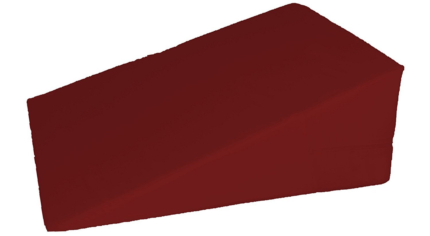 Photo 1 of **The description and photo are for reference only.***MoonRest 7”, 10”, 12”- inch Foam Bed Wedge Zippered Cover/Pillow Replacement Cover (24" x 24" x 10", Burgundy)