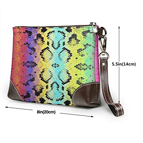 51IA8OYyqoL EDFG Textura de piel de serpiente con embrague de cuero de rombos de colores The Wallet Phone Bag EDFG Textura de piel de serpiente con embrague de cuero de rombos de colores The Wallet Phone Bag - Imagen 3