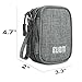 BUBM USB Flash Drive Case (8 -Capacity), Carrying Bag for USB Flash Drives, SD Cards, USB Cables and Other Small Accessories, Gray