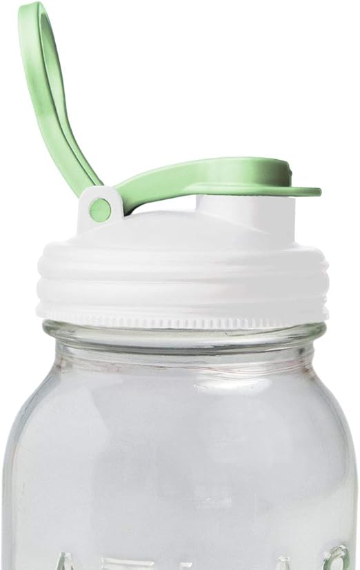 reCAP Mason Jar Pour Lid with Foldout Carry Loop and Leak