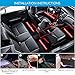 Car LED Strip Lights, 4 Packs 48 LED Car Interior Lights, MultiColor Music Light LED Under dash Lighting Kit with Sound Active Function and Remote Control, Car Charger Included, DC 12V