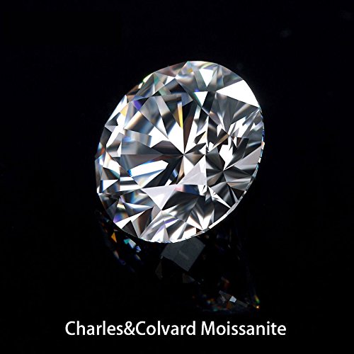 0.6 Ct 5.5 mm Round Brilliant Cut Genuine Charles&Colvard Moissanite Loose Stone w. Certificate
