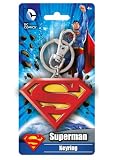 DC Colored Superman Logo Pewter Key Ring
