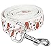 ITERY Christmas Cheer Strong Durable Dog Leash Strap for Puppy Pet-6 Feet Long, 1 Inch Wide (White Elk)