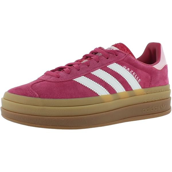 adidas gazelle silver green womens Shop Beige Womens Gazelle Bold Lace Up Sneakers – Shoebacca main image 1