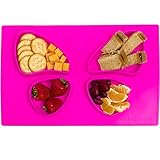 Baby Butterfly Placemat - Silicone Washable Toddler Placemat - No More Splatter Platter (Pink)