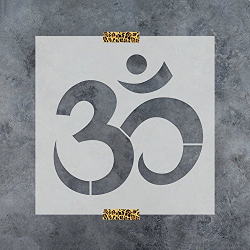 Om Symbol Stencil Template - Reusable Stencil with Multiple Sizes Available