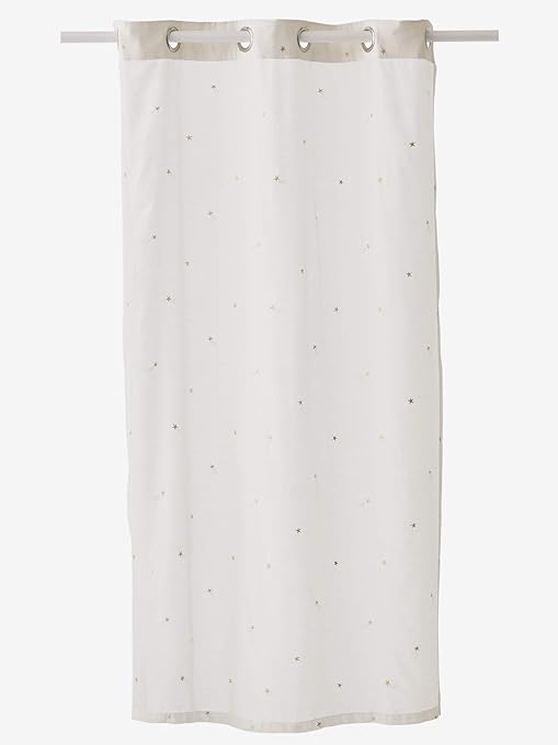 Vertbaudet Rideau Voilage Etoiles Filantes Ivoire Or 105x180 Amazon Fr Cuisine Maison