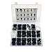 Lantee 415 Pcs Auto Car Door Fastener Clips Pins Rivet for Honda Chrysler GM Toyota Ford - Weatherstrip/Fender Bumper Shield/Hood Insulation/Fascia/Trim Panel/Push Type Retainer & Square Screw Nut
