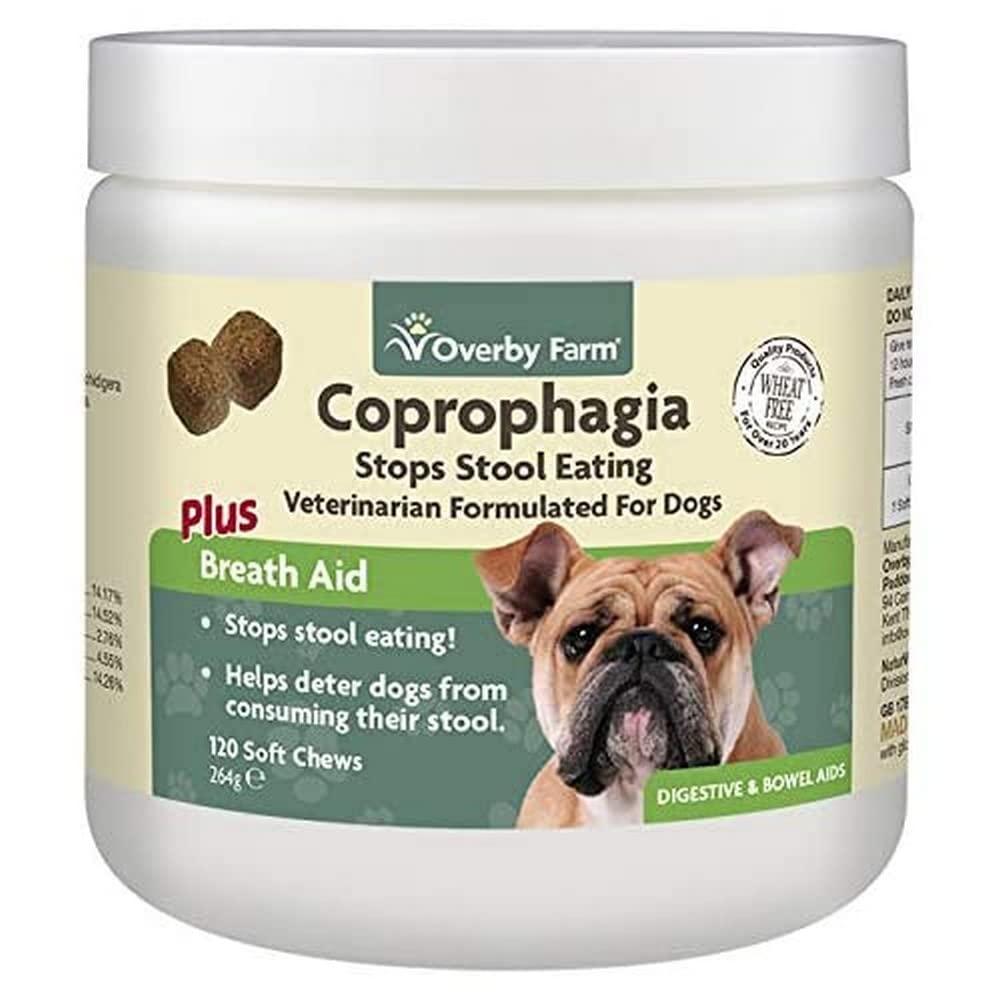 Overby Farm Coprophagia Soft Chews For Dogs Beige - 120pcs