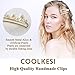 COOLKESI Pearls Hair Clips for Women Girls, 8 Pcs Fashion Sweet Barrettes Cute Snap Clips Styling Tools Hair Accessories, Bling Pearl Hair Pins for Wedding Party Daily Valentines Day Gift