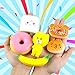 POKONBOY 30 Pcs Squishies Squishy Toys Easter Party Favors for Kids - Strawberry Squishy Slow Rising Simulation Bread Stress Relief Toys Squishy Easter Egg Fillers, Keychain Phone Straps