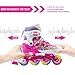 Otw-Cool Adjustable Inline Skates for Kids Girls Rollerblades with All Wheels Light up, Safe and Durable Inline Roller Skates for Girls